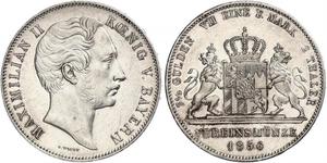 2 Талер Королевство Бавария (1806 - 1918) Серебро Максимилиан II (король Баварии)(1811 - 1864)