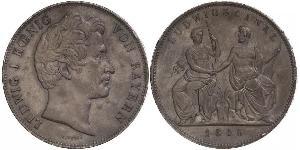2 Талер Королевство Бавария (1806 - 1918) Серебро Людвиг I (король Баварии)(1786 – 1868)