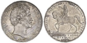 2 Талер Королевство Бавария (1806 - 1918) Серебро Людвиг I (король Баварии)(1786 – 1868)