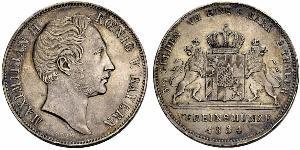 2 Талер Королевство Бавария (1806 - 1918) Серебро Максимилиан II (король Баварии)(1811 - 1864)