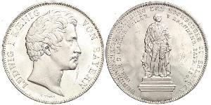 2 Талер Королевство Бавария (1806 - 1918) Серебро Людвиг I (король Баварии)(1786 – 1868)