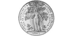 2 Талер Королевство Бавария (1806 - 1918) Серебро Людвиг I (король Баварии)(1786 – 1868)