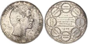 2 Талер Королевство Бавария (1806 - 1918) Серебро Людвиг I (король Баварии)(1786 – 1868)