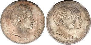 2 Талер Королевство Бавария (1806 - 1918) Серебро Людвиг I (король Баварии)(1786 – 1868)