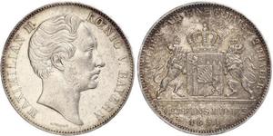 2 Талер Королевство Бавария (1806 - 1918) Серебро Максимилиан II (король Баварии)(1811 - 1864)