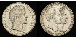 2 Талер Королевство Бавария (1806 - 1918) Серебро Людвиг I (король Баварии)(1786 – 1868)