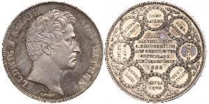 2 Талер Королевство Бавария (1806 - 1918) Серебро Людвиг I (король Баварии)(1786 – 1868)
