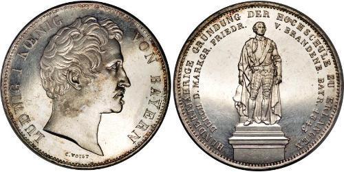 2 Талер Королевство Бавария (1806 - 1918) Серебро Людвиг I (король Баварии)(1786 – 1868)