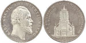 2 Талер Королевство Вюртемберг (1806-1918) Серебро Карл I (король Вюртемберга)