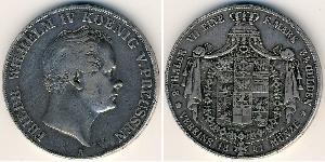 2 Талер Пруссия (королевство) (1701-1918) Серебро Фридрих Вильгельм IV (1795 - 1861)