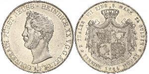 2 Талер Рейсс (старшей линии) (1778 - 1918) Серебро Heinrich XX, Prince Reuss of Greiz