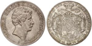 2 Талер null Срібло William, Duke of Brunswick