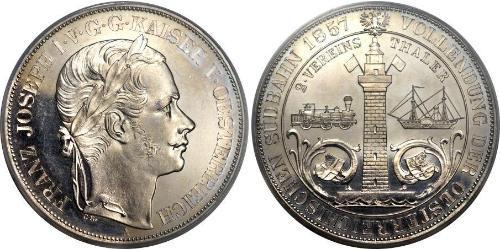 2 Талер Австрійська імперія (1804-1867) Срібло Франц Иосиф I (1830 - 1916)