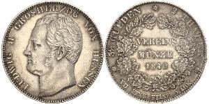 2 Талер Великое герцогство Гессен (1806 - 1918) Срібло Louis II, Grand Duke of Hesse