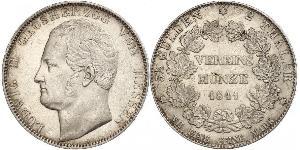 2 Талер Великое герцогство Гессен (1806 - 1918) Срібло Louis II, Grand Duke of Hesse