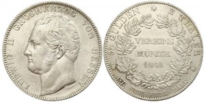 2 Талер Великое герцогство Гессен (1806 - 1918) Срібло Louis II, Grand Duke of Hesse
