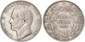 2 Талер Великое герцогство Гессен (1806 - 1918) Срібло Louis II, Grand Duke of Hesse