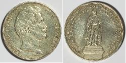 2 Талер Королівство Баварія (1806 - 1918) Срібло Людвиг I (король Баварії)(1786 – 1868)