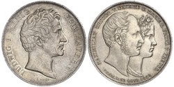 2 Талер Королівство Баварія (1806 - 1918) Срібло Людвиг I (король Баварії)(1786 – 1868)