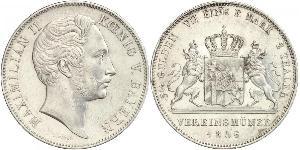 2 Талер Королівство Баварія (1806 - 1918) Срібло Максиміліан II (король Баварії)(1811 - 1864)