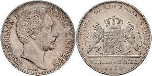 2 Талер Королівство Баварія (1806 - 1918) Срібло Максиміліан II (король Баварії)(1811 - 1864)