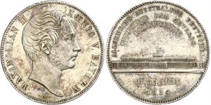 2 Талер Королівство Баварія (1806 - 1918) Срібло Максиміліан II (король Баварії)(1811 - 1864)