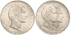 2 Талер Королівство Баварія (1806 - 1918) Срібло Людвиг I (король Баварії)(1786 – 1868)