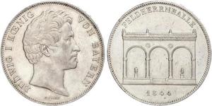 2 Талер Королівство Баварія (1806 - 1918) Срібло Людвиг I (король Баварії)(1786 – 1868)