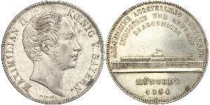 2 Талер Королівство Баварія (1806 - 1918) Срібло Максиміліан II (король Баварії)(1811 - 1864)