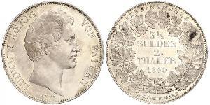 2 Талер Королівство Баварія (1806 - 1918) Срібло Людвиг I (король Баварії)(1786 – 1868)