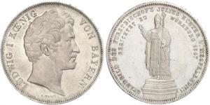 2 Талер Королівство Баварія (1806 - 1918) Срібло Людвиг I (король Баварії)(1786 – 1868)