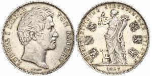 2 Талер Королівство Баварія (1806 - 1918) Срібло Людвиг I (король Баварії)(1786 – 1868)