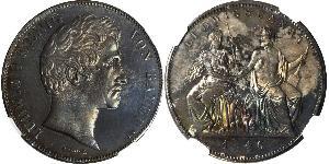 2 Талер Королівство Баварія (1806 - 1918) Срібло Людвиг I (король Баварії)(1786 – 1868)
