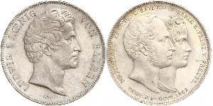 2 Талер Королівство Баварія (1806 - 1918) Срібло Людвиг I (король Баварії)(1786 – 1868)