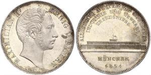 2 Талер Королівство Баварія (1806 - 1918) Срібло Максиміліан II (король Баварії)(1811 - 1864)