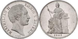 2 Талер Королівство Баварія (1806 - 1918) Срібло Максиміліан II (король Баварії)(1811 - 1864)