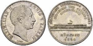 2 Талер Королівство Баварія (1806 - 1918) Срібло Максиміліан II (король Баварії)(1811 - 1864)