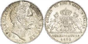 2 Талер Королівство Баварія (1806 - 1918) Срібло Максиміліан II (король Баварії)(1811 - 1864)