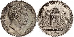 2 Талер Королівство Баварія (1806 - 1918) Срібло Максиміліан II (король Баварії)(1811 - 1864)