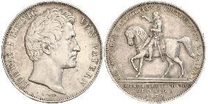 2 Талер Королівство Баварія (1806 - 1918) Срібло Людвиг I (король Баварії)(1786 – 1868)