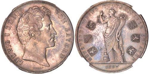 2 Талер Королівство Баварія (1806 - 1918) Срібло Людвиг I (король Баварії)(1786 – 1868)