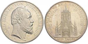 2 Талер Королівство Вюртемберг Срібло Charles I of Württemberg