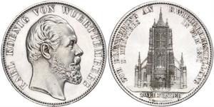 2 Талер Королівство Вюртемберг Срібло Charles I of Württemberg