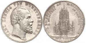 2 Талер Королівство Вюртемберг Срібло Charles I of Württemberg