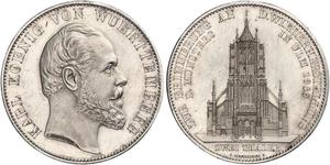 2 Талер Королівство Вюртемберг Срібло Charles I of Württemberg