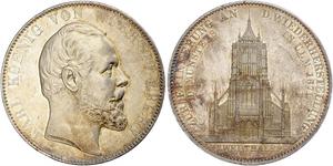 2 Талер Королівство Вюртемберг Срібло Charles I of Württemberg