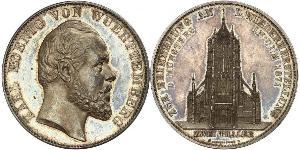2 Талер Королівство Вюртемберг Срібло Charles I of Württemberg