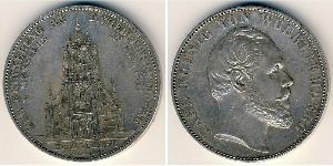 2 Талер Королівство Вюртемберг Срібло Charles I of Württemberg