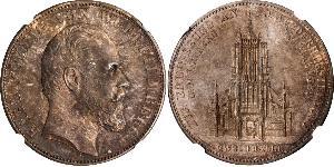 2 Талер Королівство Вюртемберг Срібло Charles I of Württemberg