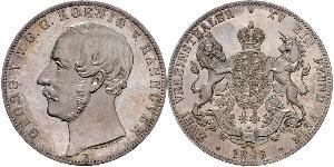 2 Талер Королівство Ганновер (1814 - 1866) Срібло Георг V (король Ганновера) (1819 - 1878)